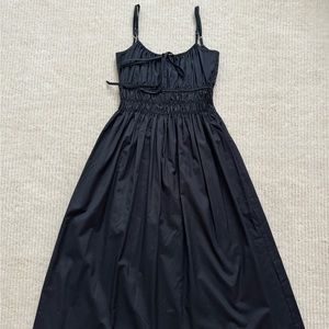 Ciao Lucia Gabriela Dress smocked Black Cotton size S